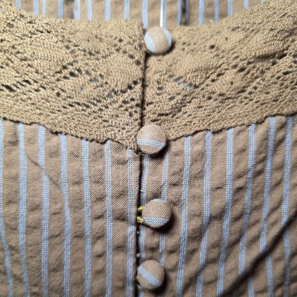 NWT Free People Alessia Mini Dress in Brown S - Picture 6 of 13